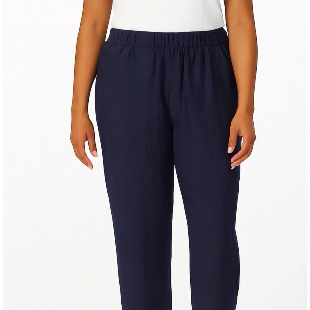 Club Monaco Pants Womens M Trousers Pull On Elastic Waist Casual Lagenlook Boho